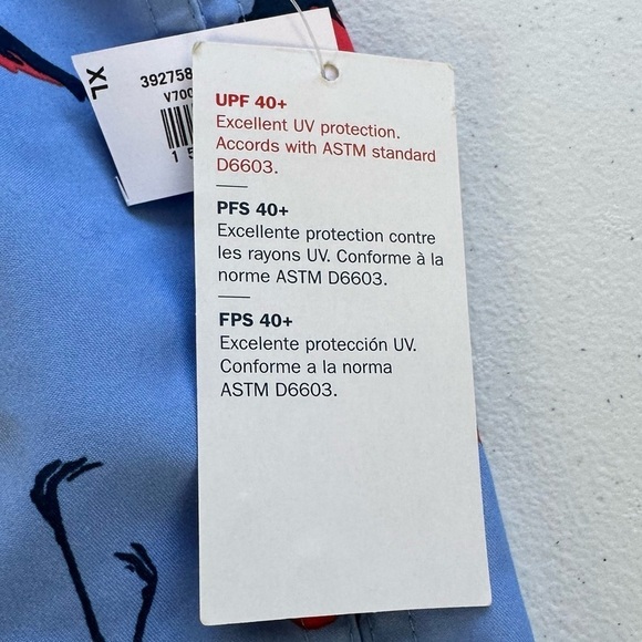 Old Navy Pink Flamingo Printed Swim UPF 40 Trunks 8 Inch Inseam - NWT with Flaw - Picture 12 of 13